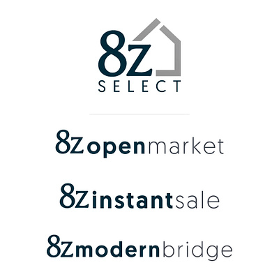 8z Select Brand Identity branding design graphic design logo print real estate typography