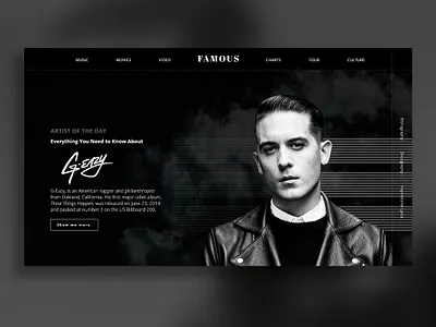 A magazine website design homepage design landing page ui webdesign