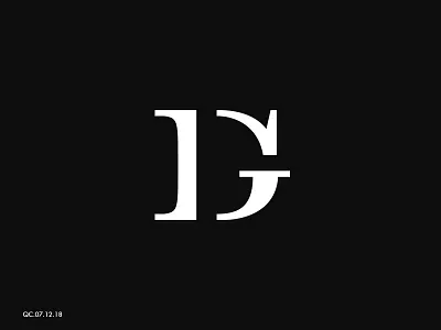 G + D Logo Monogram abstract brand branding clean golden ratio logo mark modern monogram