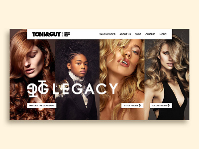 TONI&GUY/Website Landing page branding design illustration photoshop web web design webdesign webshop website website builder website concept website design websitedesigning websites