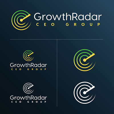 GrowthRadar Brand Identity / Dark BG's branding design graphic design logo typography