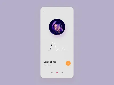 Music Player app daily ui design flat ios iphone minimal music player ui ux