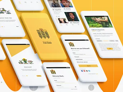 Funfarm - A resilient portal design Shot adobexd concept design minimalism mobile app mobile app design resilient system design