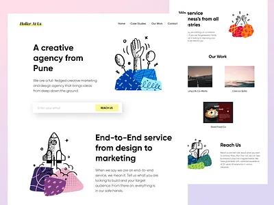 Design & Marketing Agency Website Concept brand design branding branding and identity branding design creative design design agency designer illustration mumbai pune typography ui ui ux ux web design webdesign website website design