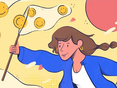 Impact of Customer Experience design girl illustration sketch ui