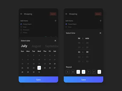 To do app app design minimal sketch ui ux