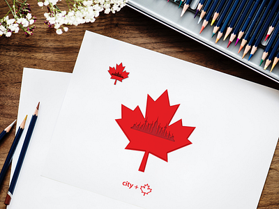 Embossed Maple Leaf branding business logo business logo design city logo clean construction logo design flat icon identity illustration illustrator lettering logo logo for sale logodesign minimal type typography vector