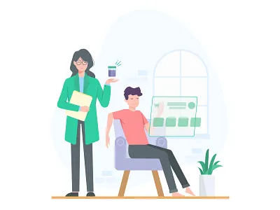 E-commerce. doctor ecommerce home illustraion onboarding order sample ui