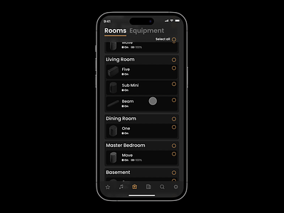 Sonos App Exploration app cards configure figma ios iphone mobile music navigation product prototype select setup sonos sound system speakers tabs ui ux wireframing
