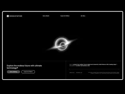 Grok x Web（Black hole visualization） 3d animation black hole data visualization ui web website