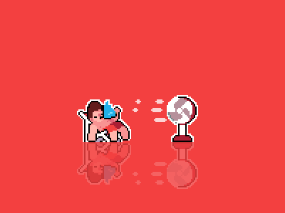 Dealing with heat animation motion graphic pixelart