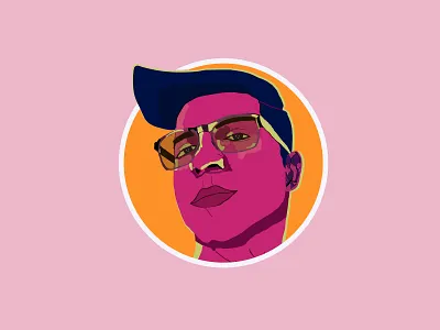 Self Portrait art boy character character design design face guy illustrator man self portrait vector