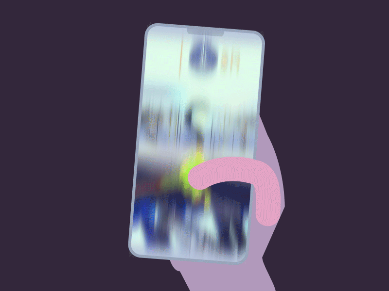 Tired 2d ae after effects animation animation design illustration late night mobile ui scroll