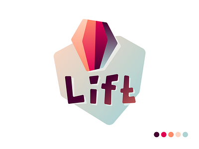 Hot ballon logotype dailylogochallenge design hot ballon logo k funky karen sardaryan kfunkydesign lift logo logo logotype club logotype design logotypedesign