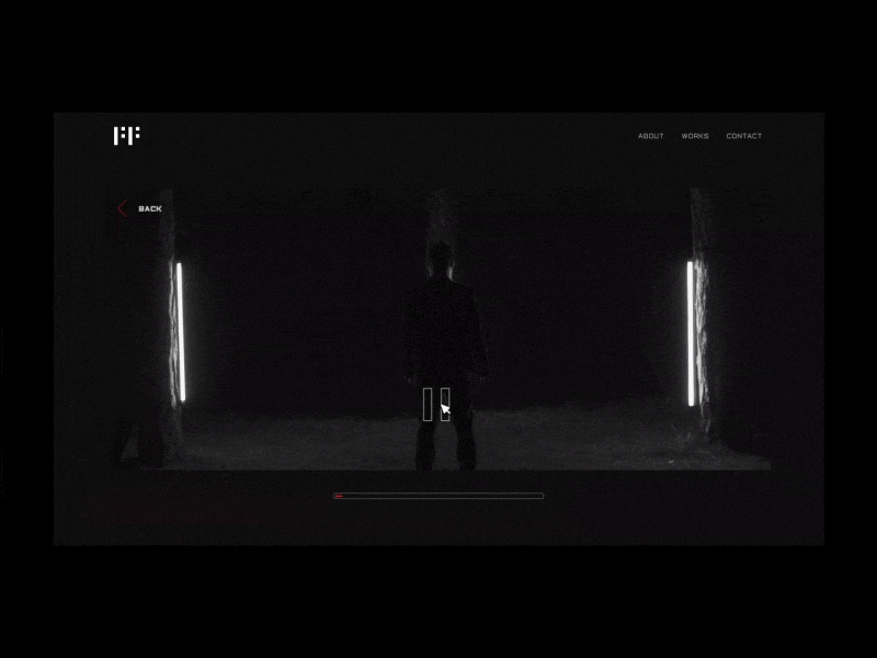 First Frame — Transition development interface portfolio website
