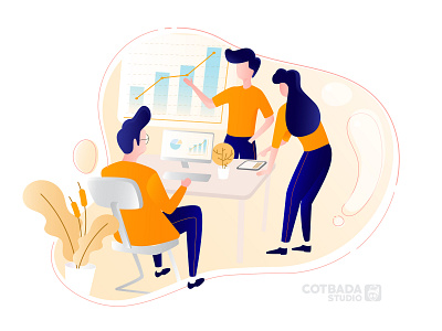 Create a Team 02 design flat illustration illustration ui ux