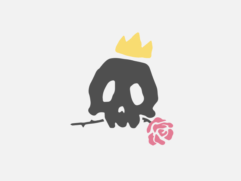 WonderBones Animation animation art bones brand branding clean crown crown logo design icon illustrator motion photoshop romantic rose skull vector wonder
