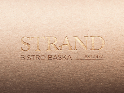 Strand restaurant // Logo design brand identity branding design logo logotype typography
