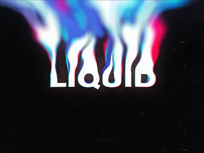 Liquid? Or is it? blue brand branding clean design flat glitch graphic graphics illustration liquid logo motion photoshop red symbol type typography vector web