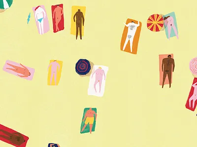 Nude beach body digitalart illustration illustration art nude photoshop