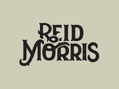 Reid Morris design logo typetreatment typography