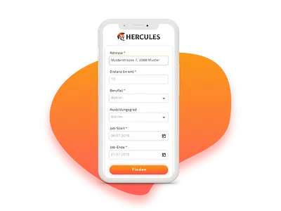 Mobile search form invisionstudio mobile ui web design