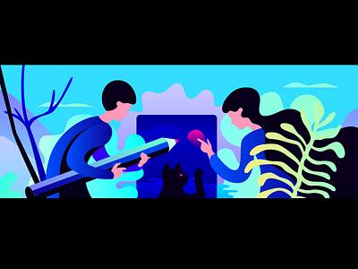 Collaboration illustration vector
