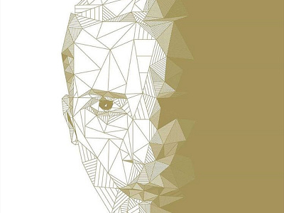 SelfPortrait Stylized art design illustration style triangulation