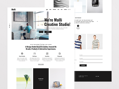 Molli Creative Studio agency contemporary portfolio creative creative agency creative studio design design showcase designer freelancer illustration minimalist personal portfolio photography portfolio ui userinterface ux ux design web webdesign website