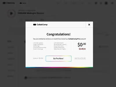 097 Giveaway | 100 Days of UI Design 97 dailyui giveaway pop up promotion screen uidesign web design