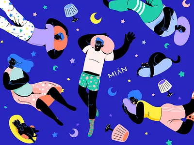 Mian Illustration 2 graphic illustration sleep