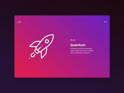 Quantum branding colorfull design html illustration minimal typography ui ui design ux ux design web design website wordpress