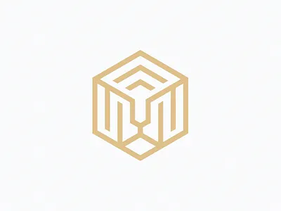 LionStake animal bank brand flat icon illustration line lion logo logos logotype minimal safe