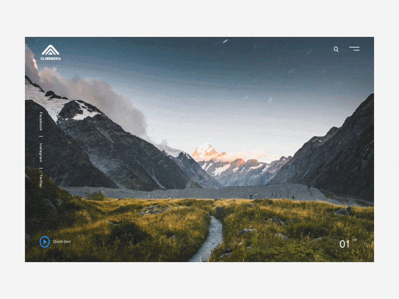 The Mountain Cook - Parallax parallax parallax effect parallax scrolling parallax website scroll scroll animation scrolling top web web animation webdesign website website concept website design