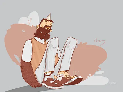 BEAR bear brown character characterdesign grey illustration photoshop