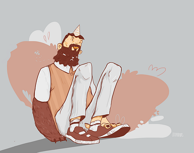 BEAR bear brown character characterdesign grey illustration photoshop