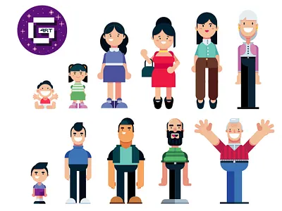 10 Flat Bodies for free! art avatars cartoon character character animation characterdesign design digitalart family flatart flatcolors flatdesign galaxy4rt graphicdesign illustration people toons vector