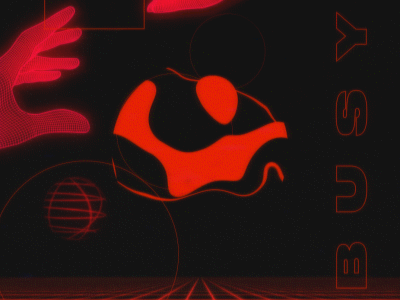 Keep em busy 2d after effect after effects gif glitch illustration motion graphics red wireframe