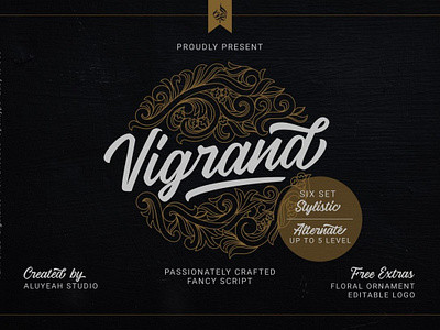 Vigrand Script Free Font apparel design font font family free brush font free font free fonts free geometric font free handwritten font freebie freebies geometric logo logo typeface typefaces typogaphy typography