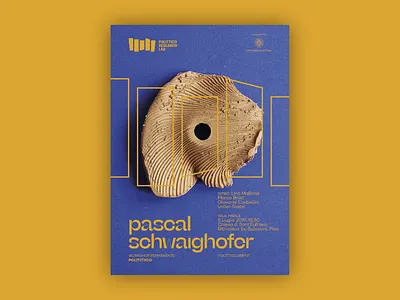 Polittico Research Lab — Poster #1 art blue bold conference exhibition frame pascal schwaighofer pisa polittico poster typography university workshop yellow