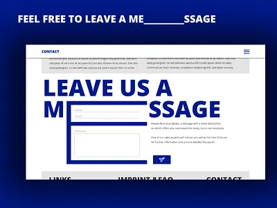 DailyUI #028 Contact Us contact daily dailyui email message names send typogaphy ui website