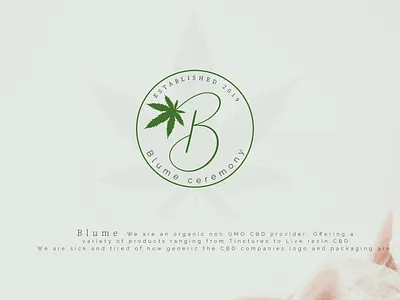 Blume - CBD company blume brand branding cbd cbd oil color concept corporate branding creative design icon identity illustration leaf logo typography