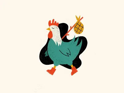 illustration // chicken drawing hen illustration ipad ipadproart kids kids illustration travel