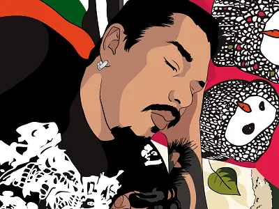 Sleeping guy comic illustration illustrator man patterns sleeping vector