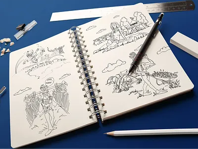 Ticketmaster Festival Quiz (Characters) campaign design festival graphic design illustration marketing sketchbook summer