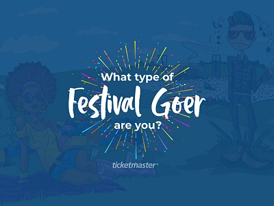 Ticketmaster Festival Quiz (Identity) branding camapign design festival graphic design illustration logo marketing typography vector