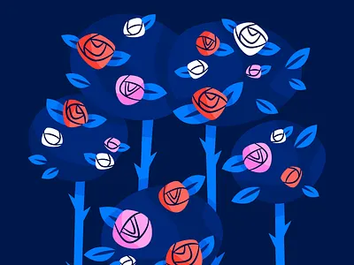 The Queen's Croquet-Ground alice in wonderland blue childrens book illustration painting the roses red pink roses yellow
