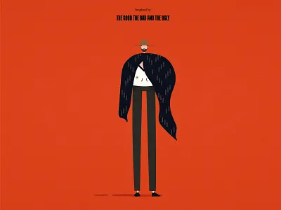 The Good The Bad And The Ugly bad eastwood film good illustration man movie red ugly