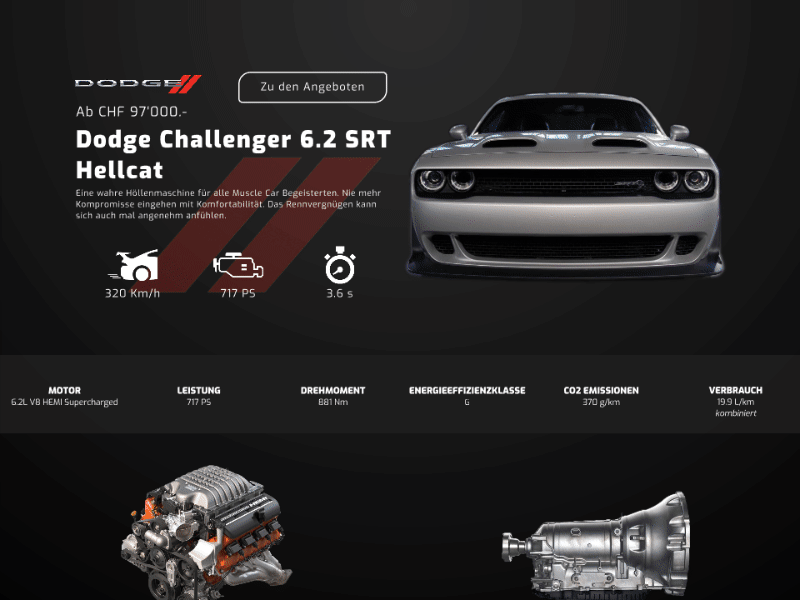 Car Dealer animation car invisionstudio ui web design