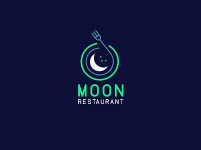 Moon Restaurant animal animal character beautiful best designer best shots branding charachter clean design cool colors cool design cool logo creativity design full color good design graphic design illustration logo logo design vector